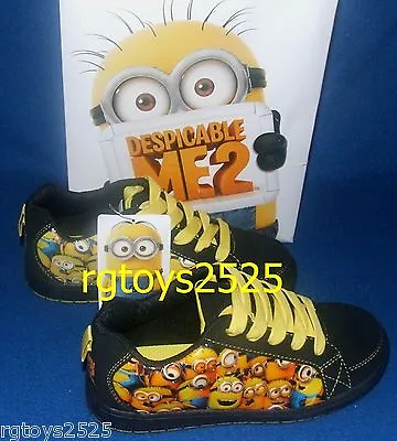 Despicable Me 2 Shoes Tie Ups Sneakers New Minions 12 Childs • $34.99