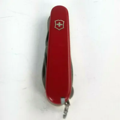 Victorinox SUPER TINKER Swiss Army Medium Pocket Knife No Case Red Scout Knife • $20.95