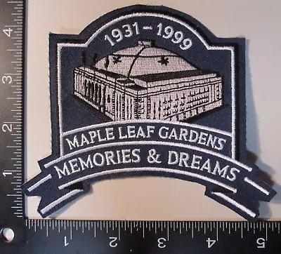 Toronto Maple Leaf Leafs Gardens Memories And Dreams Final Season Patch 1999 • $19.85