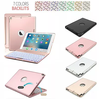 $29.99 • Buy For IPad 5th 6th Generation 9.7  Air 1 2 Pro Backlit Keyboard Case Folio Cover