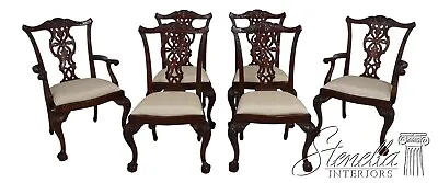 L62844EC: Set Of 6 MAITLAND SMITH Clawfoot Mahogany Dining Room Chairs • $2695