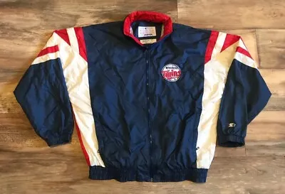 Minnesota Twins Starter Vintage 90s MLB Baseball Windbreaker Jacket W Hood Large • $81.99