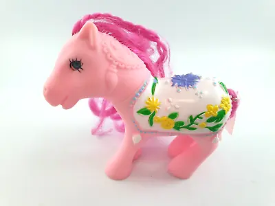 Vintage My Little Pony Flower Merry Go Round Carousel G1 Flower Pink • £9.99