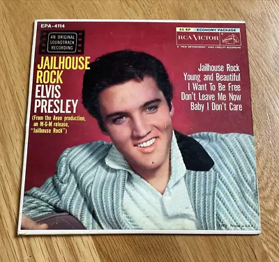 Elvis Presley - Jailhouse Rock - 5 Song Ep Record Picture Sleeve Epa-4114 • $24.99