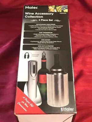 Haier Wine Accessory Collection 4 Piece Set Rotates W/Color Changing Lights  • $11.99