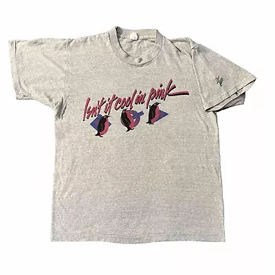 Vintage 1980s Cherry 7 Up Tee Medium Gray T Shirt Isnt It Cool In Pink  Penguins • $25.50