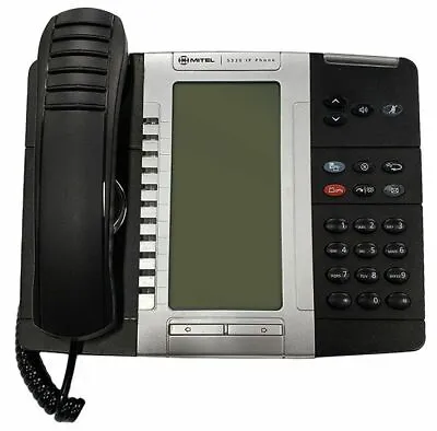 Fully Refurbished Mitel 50005804 5330 IP Backlit Telephone Set (Black) • $45