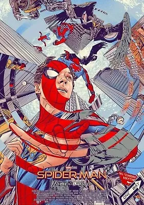 Spider-Man Homecoming Poster Art Screen Print By Mondo Artist Martin Ansin 24x36 • £75