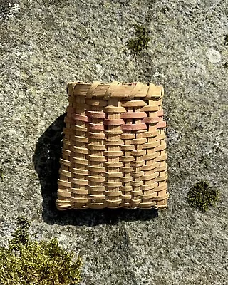 Vintage Hand Woven Wall Basket • $6