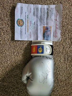 $175 • Buy Manny Pacquiao Autographed Signed Boxing Glove Team Pacquiao COA WBC Authentics