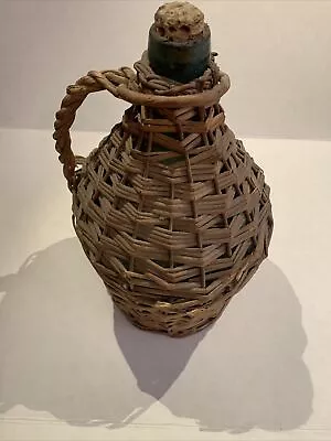 Vintage Wicker Wrapped Bottle • $16.99