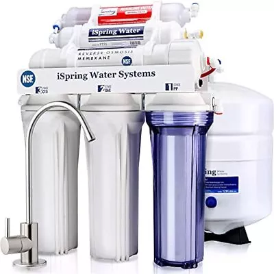  GPD Alkaline6 Stage RO Reverse Osmosis System Water Filter System Under Sink • $205.85