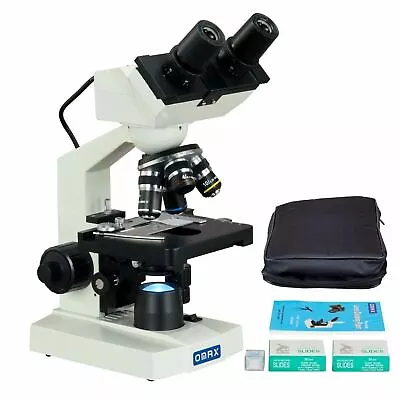 Omax 40X-2000X Compound 1.3MP Digital Microscope +Case+Slides+Covers+Lens Paper • $446.99