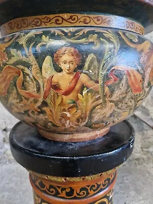 Antique Majolica Jardiniere Pot And Plinth 19th Century • £1800