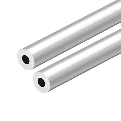 2pcs 6063 Aluminum Round Tube 300mm Length 17mm OD 8mm Inner Dia Seamless Tubing • $16.46
