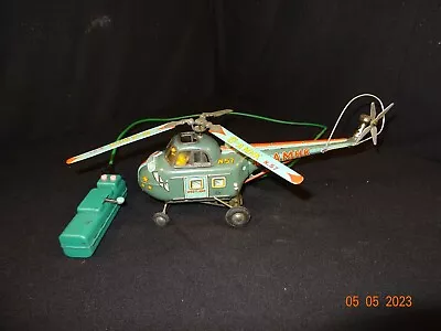 Vintage G-a Mhk Westland N.57 Alps Helicopter Large 14  Battery Op Tin Litho Toy • $63.10