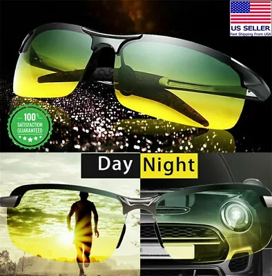 HD Polarized Day & Night Vision Glasses For Men Women Driving Aviator Sunglasses • $9.99