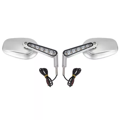 $48.80 • Buy Rear View Mirrors W/ LED Turn Signals Fit For Harley V-Rod Muscle VRSCF 09-2017
