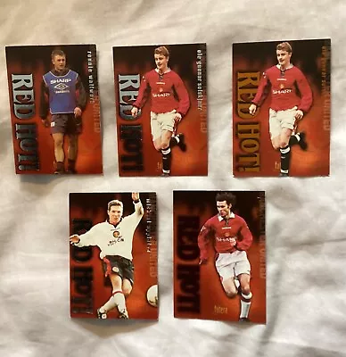 Futera Manchester United Cards - Red Hot X5 • £5