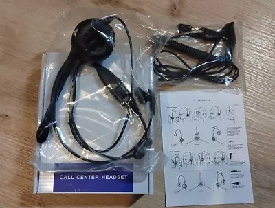 £10 • Buy Wantek  Wired Headset Microphone For Call Centre Home Working Laptop PC A600