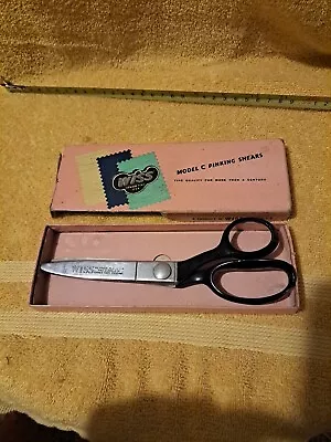 Vintage Wiss Model C Pinking Shears Scissors Excellent CB7 Original Box • $9.49