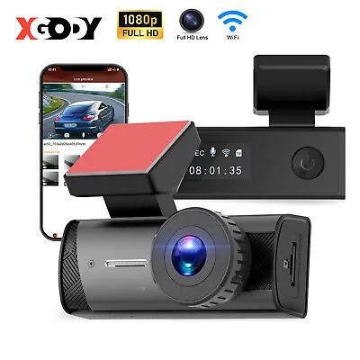 $29.99 • Buy Dash Cam Front Or Rear 1080P WiFi & APP Car DVR Video Recorder Dashboard Camera