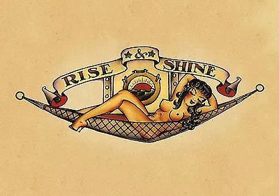 Sailor Jerry Tattoo SJT01 Giant Large Wall Art Pic Poster A0 A1A2A3A4 • £4.29