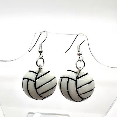 Volleyball Earrings - Volleyball Mom Accessories - Beach Earrings - Summer Earri • $6.64
