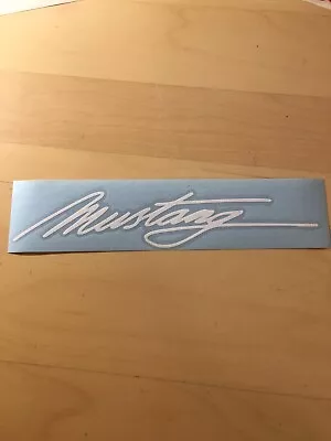 Mustang Script Signature Car Window Decal Sticker 9” Long • $4