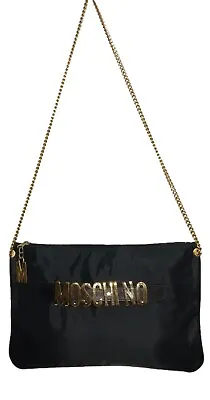 Authentic MOSCHINO Vintage Nylon Chain Strap Shoulder Bag • $99