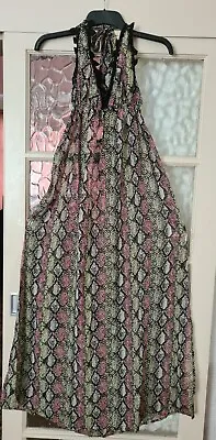 £8 • Buy Studio Lace Crochet Beach Maxi Dress Size 8/10