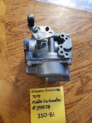 395578 Evinrude Johnson Outboard 70 HP Middle Carb Carburetor • $65