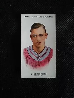 LAMBERT AND BUTLER FOOTBALLERS - #4 - J. Beresford - Aston Villa  • £4.99