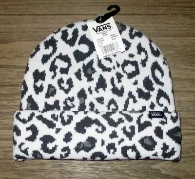 Vans Leopard Animal Print Beanie Hat Cap One Size • $19.90