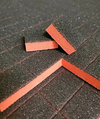 1500pc Disposable 80/80 Black Grit Orange Sanding Mini Small Buffer Blocks Bulk • $74.95