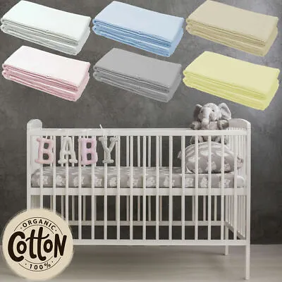£11.99 • Buy Jersey Fitted Sheet Cotton Moses Basket Crib Cot Bed Toddler Travel Next 2 Me