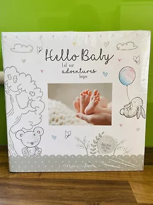 New BorHugs & Kisses 4 X 6 Inch Photo Album Holds 200 Photos N Baby Unisex • £9.49