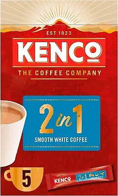 Kenco 2 In 1 Smooth White Instant Coffee Sachets 5x14g • £7.90