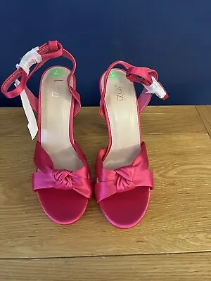 Linzi Shoes Lushious Hot Pink Heels UK Size 7 Euro 40 NEW • £12.56