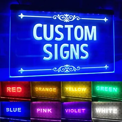 $29.95 • Buy Custom Name LED Neon Sign Light Beer Bar Home Game Bed Room Business Wedding DIY