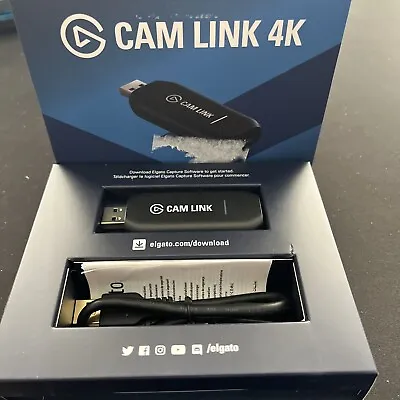 Elgato Cam Link 4K External Camera Capture Card Stream Record DSLR Webcam HDMI • £79.98