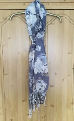 H&M Blue Mix Floral Scarf. New • £4
