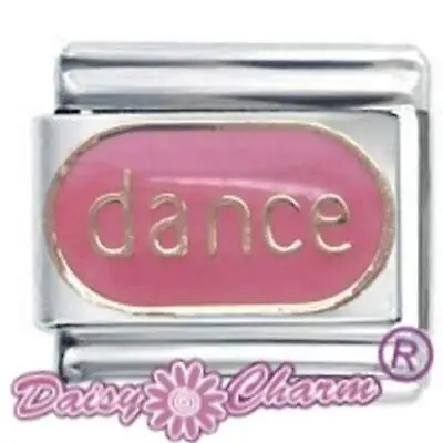 Daisy Charm - DANCE PINK -  For 9mm Italian Modular Charm Bracelets • £4.51