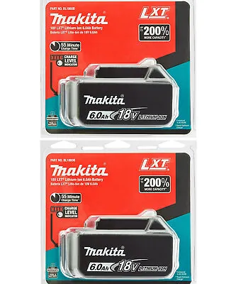 2PCS Genuine Makita BL1860B 18V LXT Li-Ion 6.0 Ah Battery Pack New • $75