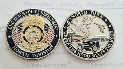 Long Beach Police North Division Challenge Coin New LAPD FBI LASD CHP  • $21.25