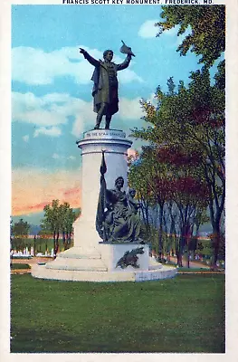 Frederick Maryland Francis Scott Key Monument Postcard • $4.98