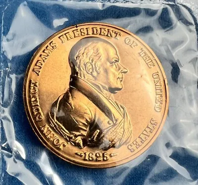 🔥 The Official Medals Of America's Presidents John Quincy Adams Bronze Token • $14.95