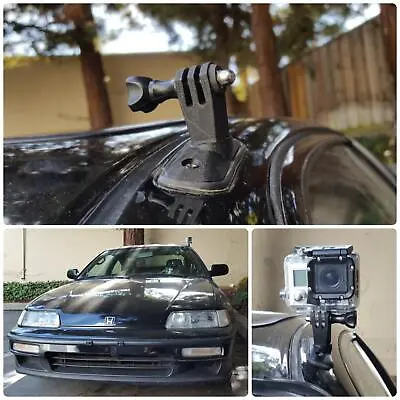 88-91 Honda CRX / Civic Hatch GoPro Antenna Mounting Plate Camera Mount 89 90 Ef • $14.95