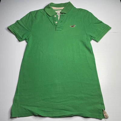 $26.95 • Buy Hollister California Green Logo Polo Shirt Womens Size S Casual Style Classic