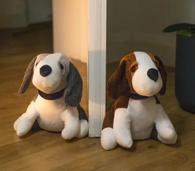 Door Stop Home Decor Heavy Stopper Weighted Wedge Beagle Dog Animal Grey Brown • £9.69